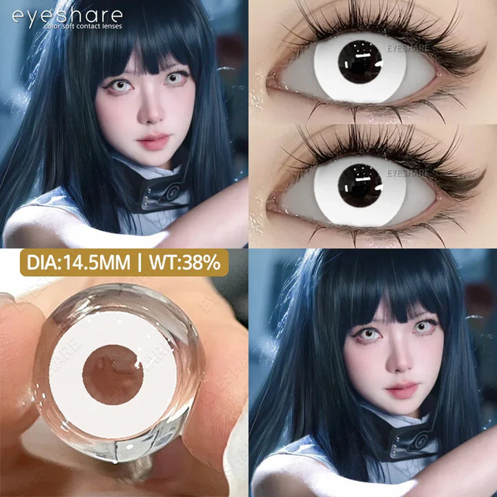 Rynx | 2-piece Halloween Colorful Contact Lenses Cosplay Eye Lenses Anime Colored Lenses Red Contact Seasonal Lenses Fashion Makeup Lenses