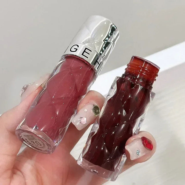 Rynx | 6 Colors Nude Mirror Lip Gloss Clear Moisturizing Hydrating Water Light Glass Gel Filling Lip Glaze Oil Lip Color Cosmetics