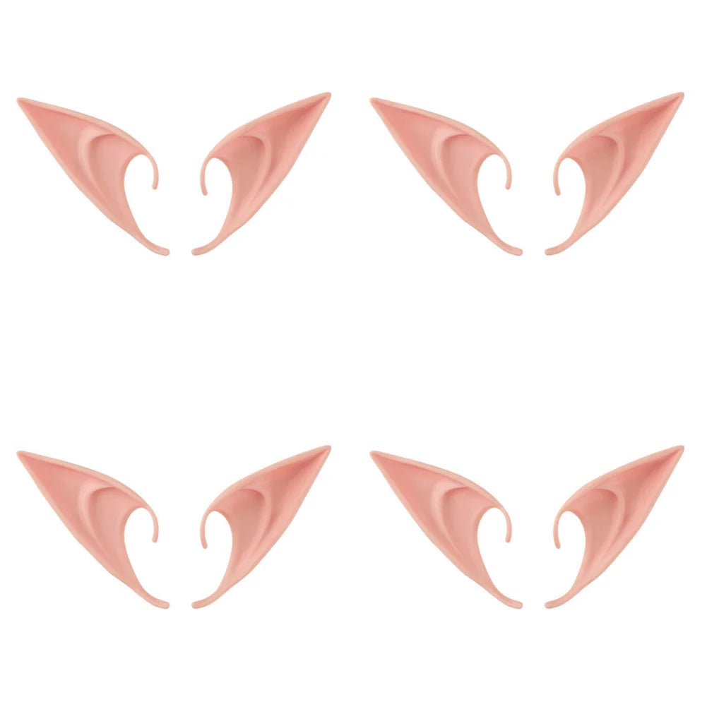 Rynx | Halloween Cosplay Latex Fairy Angel Elf Ears Masquerade Party Costumes Halloween Party Decoration Accessories Photo Props Children's Gift