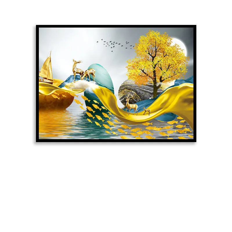 Lisslune | Art View Elegant Canvas Electric Box Cover