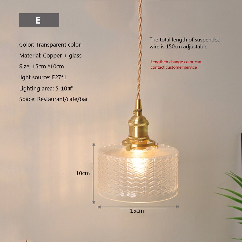 Lisslune | Nordic Brilliance Transparent Glass Pendant Lamp