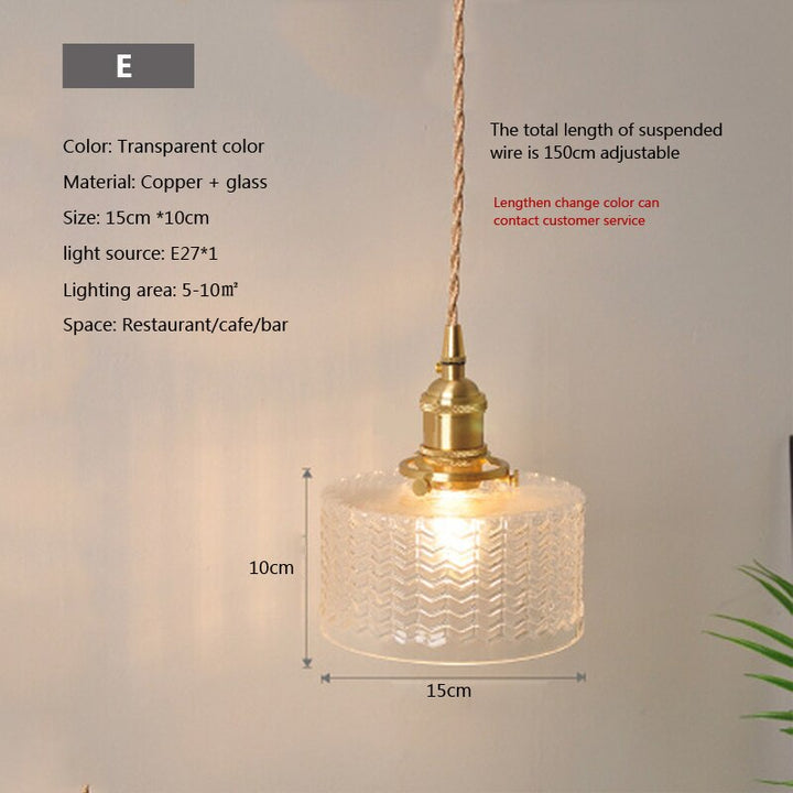 Lisslune | Nordic Brilliance Transparent Glass Pendant Lamp