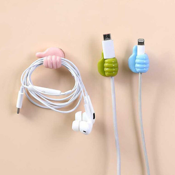 Lisslune |Thumbs Up Cable Holder Grip Self-Adhesive (5 Pieces)