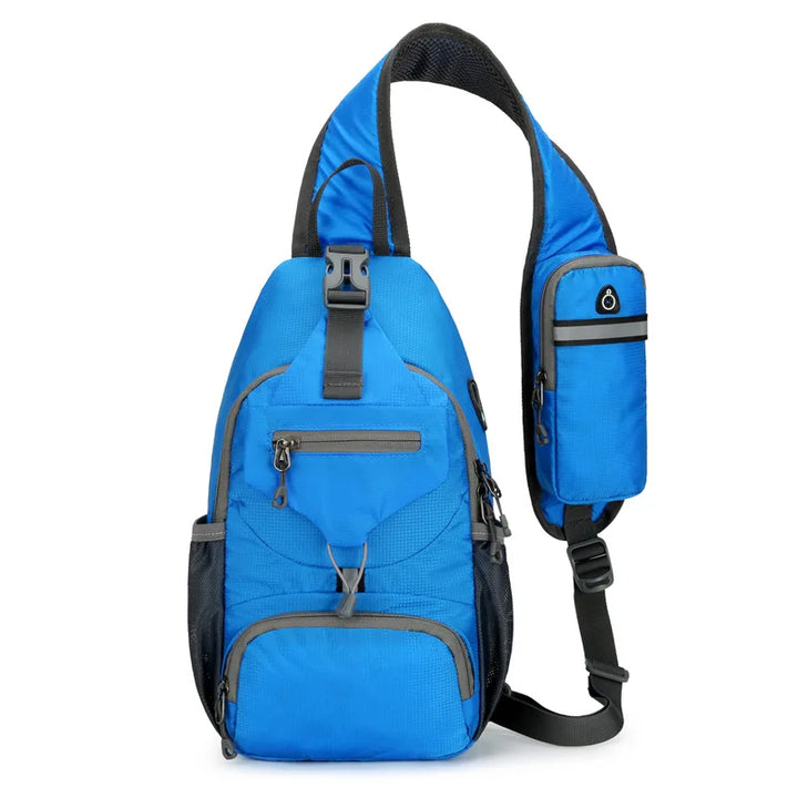 Lisslune | SecurePack | Anti-Theft Waterproof Multi-Pocket Shoulder Backpack – Lightweight Crossbody Travel Bag