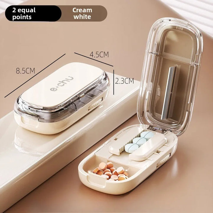 Lisslune | Pocket Size Dustproof Pill Cutter Organizer
