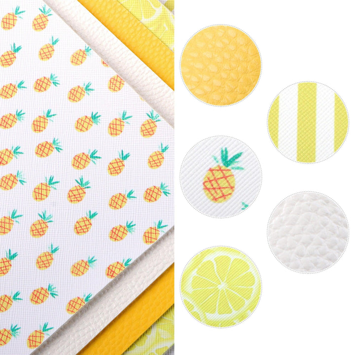 Lisslune | Elegant fish scale dot faux leather craft kit for creative projects