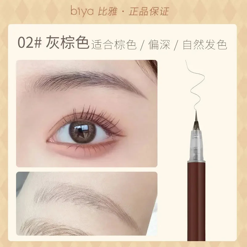 Rynx | Waterproof Liquid Eyebrow Pencil Makeup for Women Easy to Color Eyebrow Pencil 0.01MM Ultra Thin Tip Eye Makeup Cosmetics