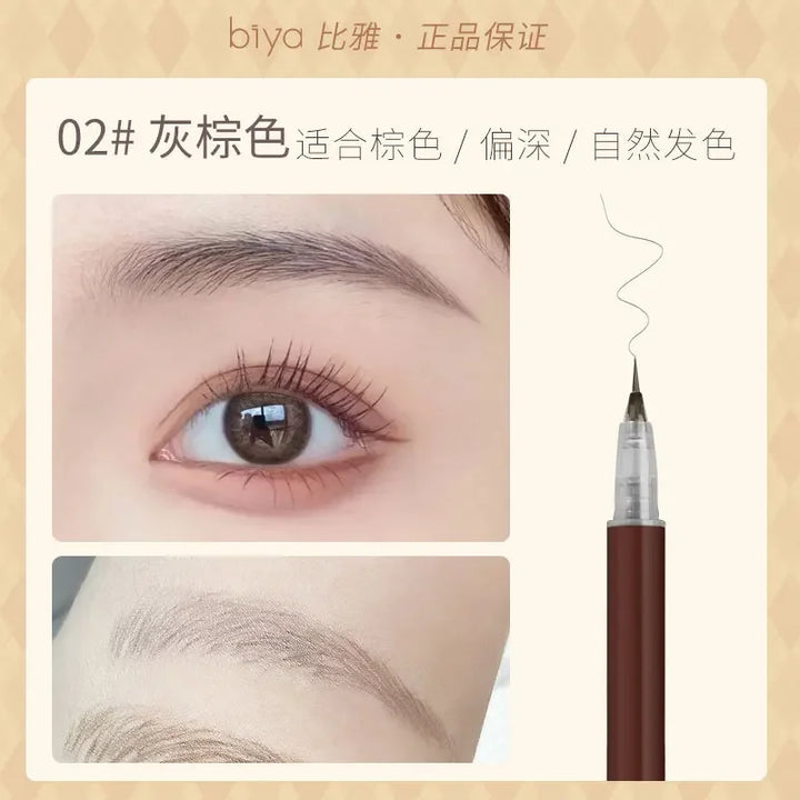 Rynx | Waterproof Liquid Eyebrow Pencil Makeup for Women Easy to Color Eyebrow Pencil 0.01MM Ultra Thin Tip Eye Makeup Cosmetics