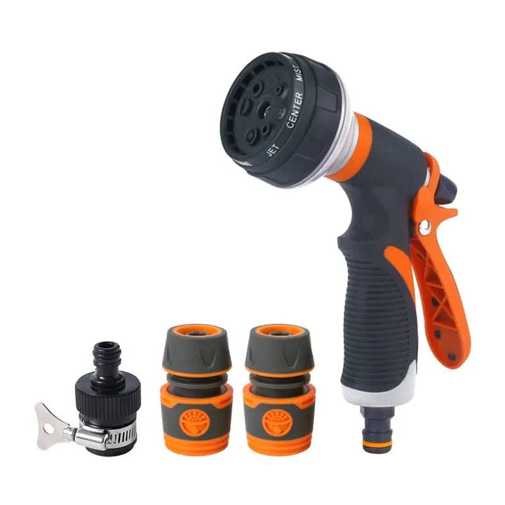 Lisslune | FlowSpray Garden Nozzle – 8-fold adjustable & comfortable for every task