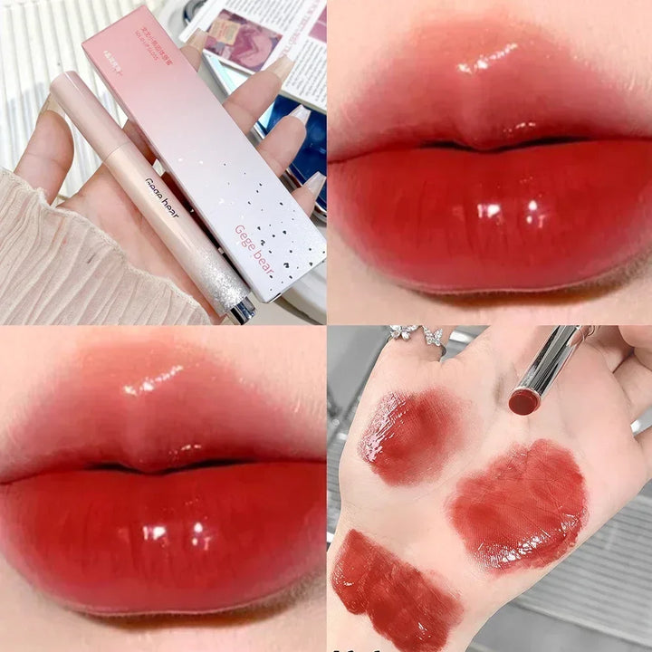 Rynx | Clear Water Light Solid Lip Gloss Gel Watery Pink Lipstick Pencil Moisturizing Mirror Lipstick Pencil Korean Lip Makeup Cosmetics