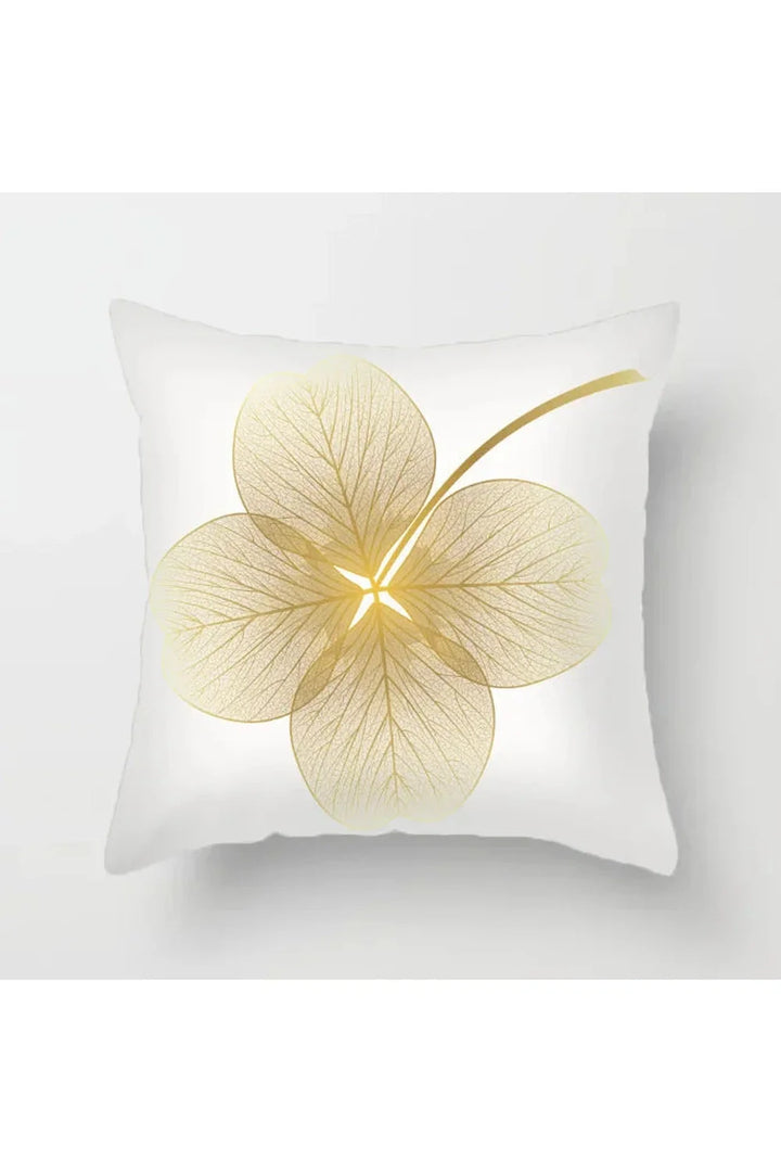 Lisslune | Yellow leaf polyester pillowcase