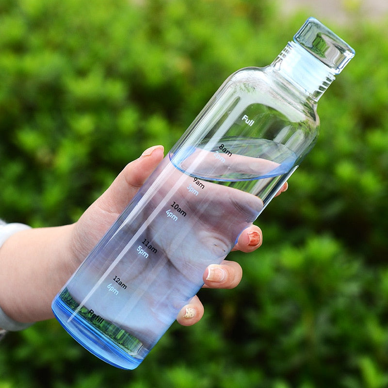 Lisslune | Time Scale Heat-Resistant Glass Water Bottle