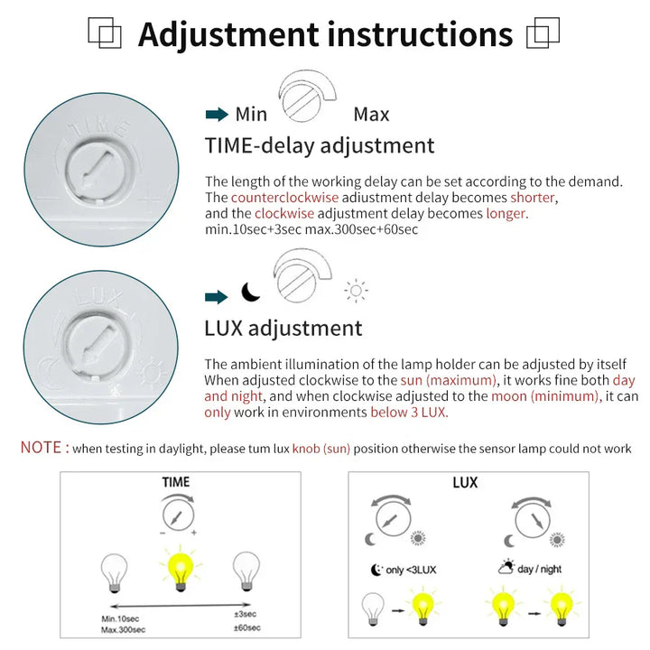 Lisslune | Motion-Activated Adjustable Smart Light Socket