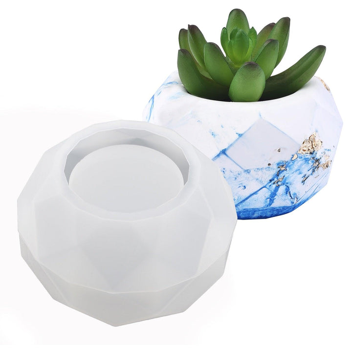 Lisslune | Silicone mold set for creative candle jars and flower planters