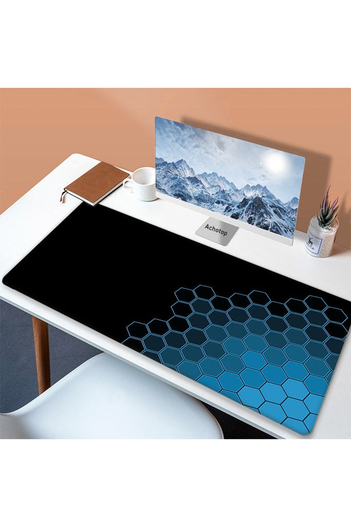 Lisslune | White Art Mouse Pad Desk Mat