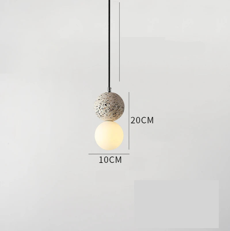 Lisslune | LumiOrb – Minimalistic Pendant Light with Glass Shade