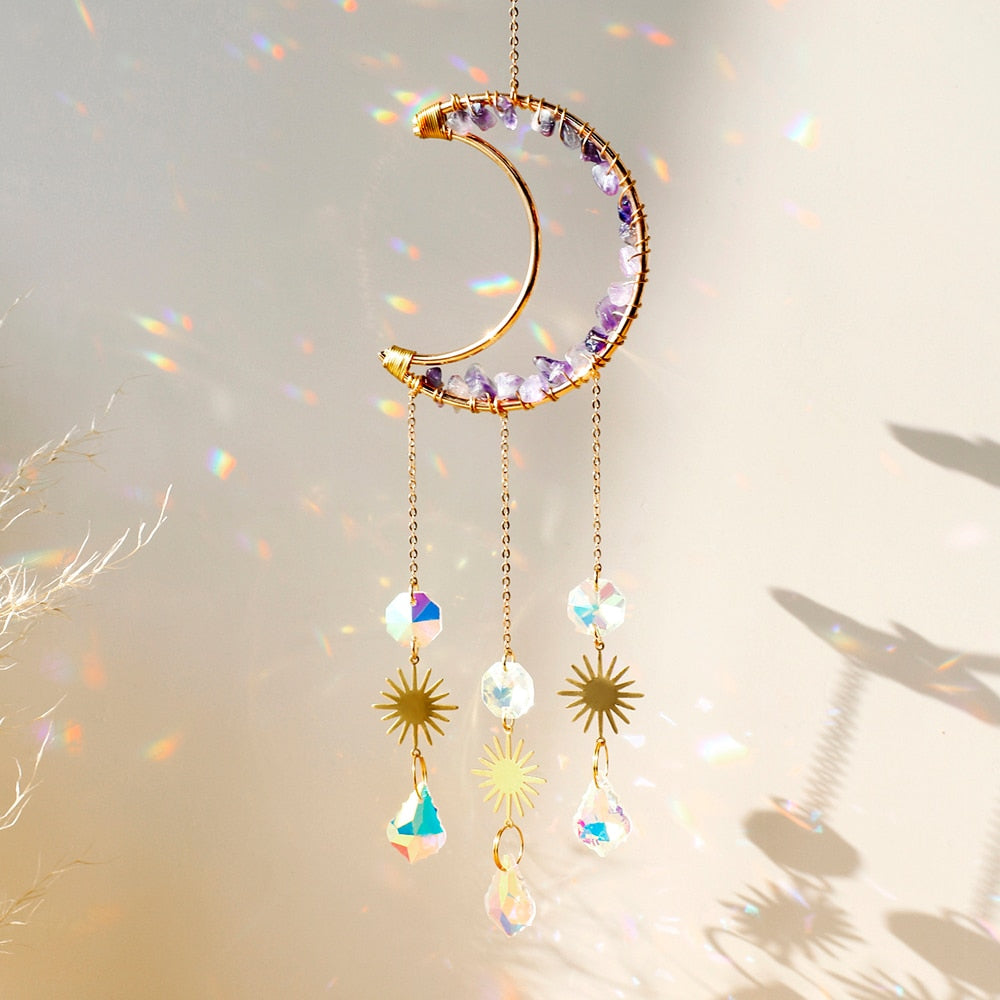 Lisslune | Crystal Sun Catcher Moon Decor