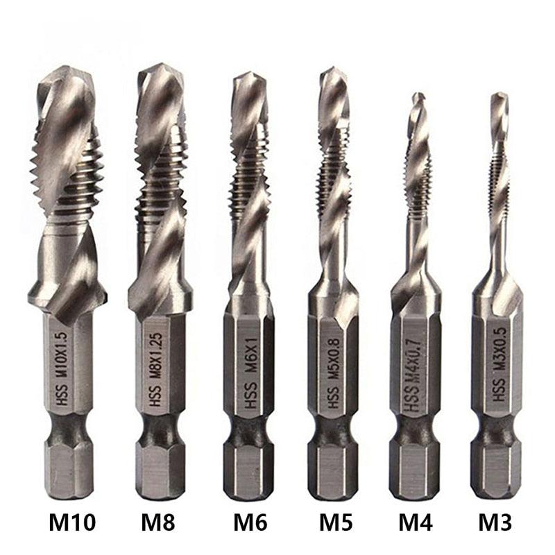 Lisslune | Precision Taps Set with Titanium Coating and Spiral Flute Design for Efficient Tapping and Chamfering