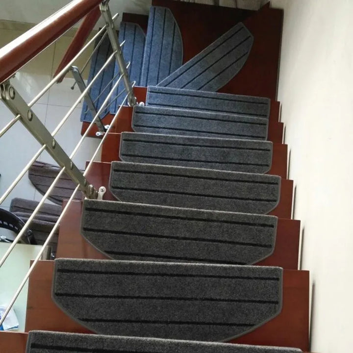 Rynx | Stair Mat Self-Adhesive Safety Stair Mat Carpet Mat Soft Strips Non-Slip Protective Covers for Indoor Decoration Rugs for Bedroom