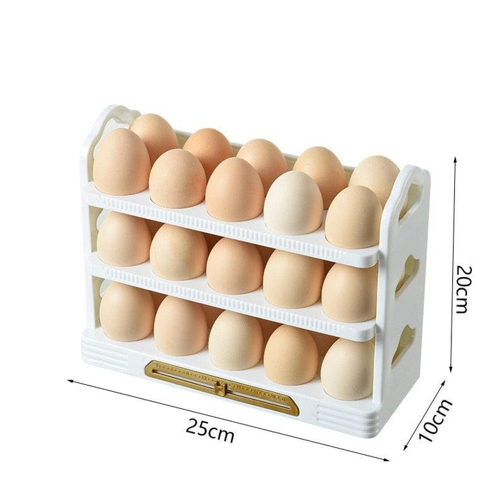 Lisslune | Fresh Egg Holder with Stackable Organizer Tray