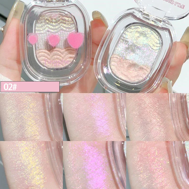 Lisslune | Light Shadow Highlighter Mashed Potato Diamond Shining High Gloss Paste Pearlescent Fine Flash Aufhellende Konturierungshighlights