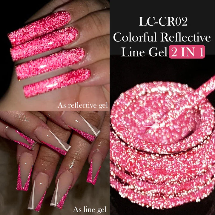 Rynx |5ML Aurora Cat Magnetic Liner Gel Nail Polish Sparkling Paint Gel Nail Polish Semi Permanent UV Gel Lines French Nail Art