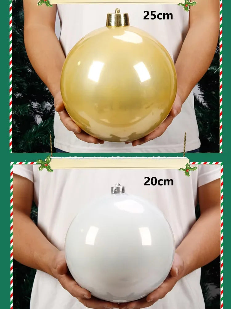 Rynx | 1pcs 120mm-250mm Pearl shiny Christmas tree ball decoration hanging for home bar party birthday wedding Xmas decoration