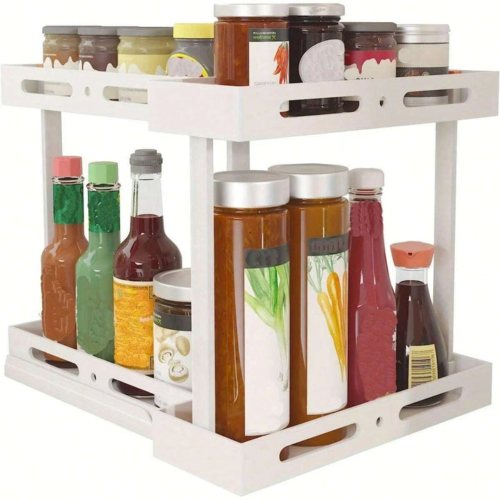Lisslune | 2 layers adjustable shelf organizer