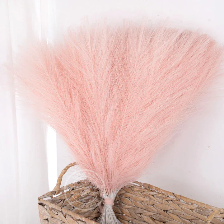 Rynx 15/30pcs Artificial Pampas Grass Bouquet Home Living Room Wedding Party Decoration Artificial Plant 43cm Dried Flower Reed DIY Vase