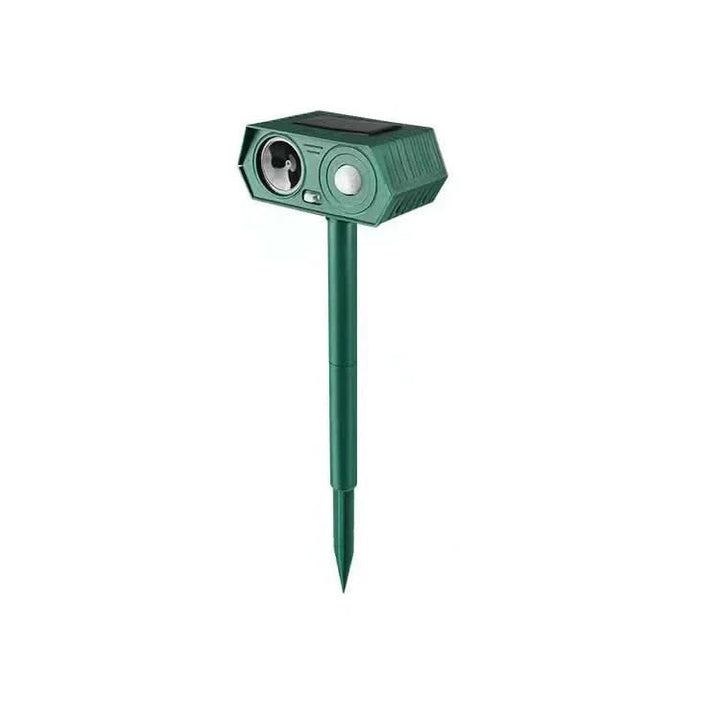 Lisslune | ULTRAGUARD ANIMAL REPELLER – Ultrasonic Animal Repeller with LED Light – Weatherproof & Battery Operated for Garden & Outdoor Use