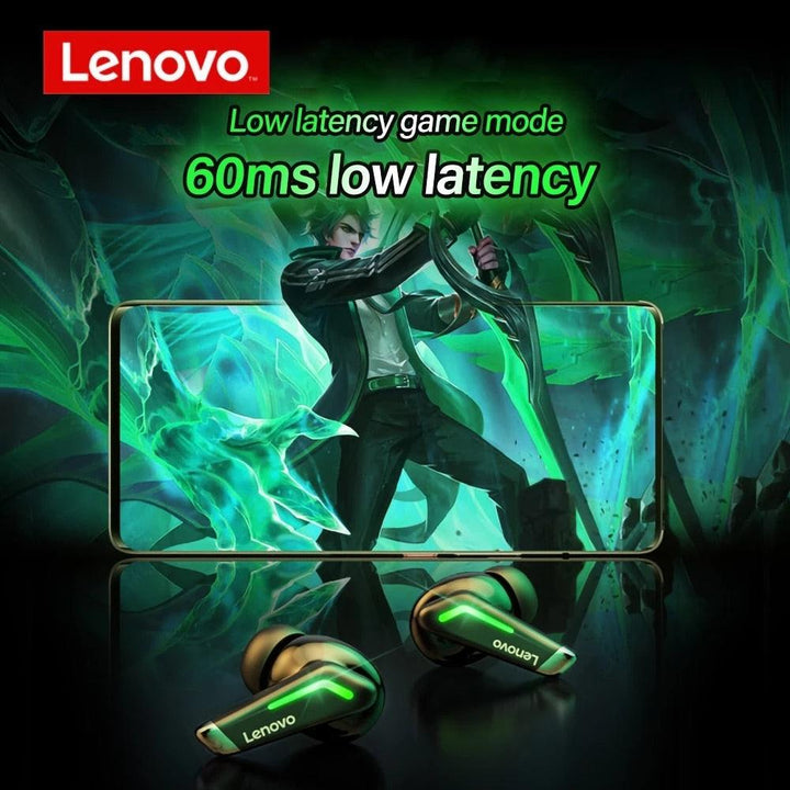Lisslune | Lenovo GM3 TWS Gaming Headphones: Experience unparalleled sound quality and ultra-low latency for the ultimate gaming advantage