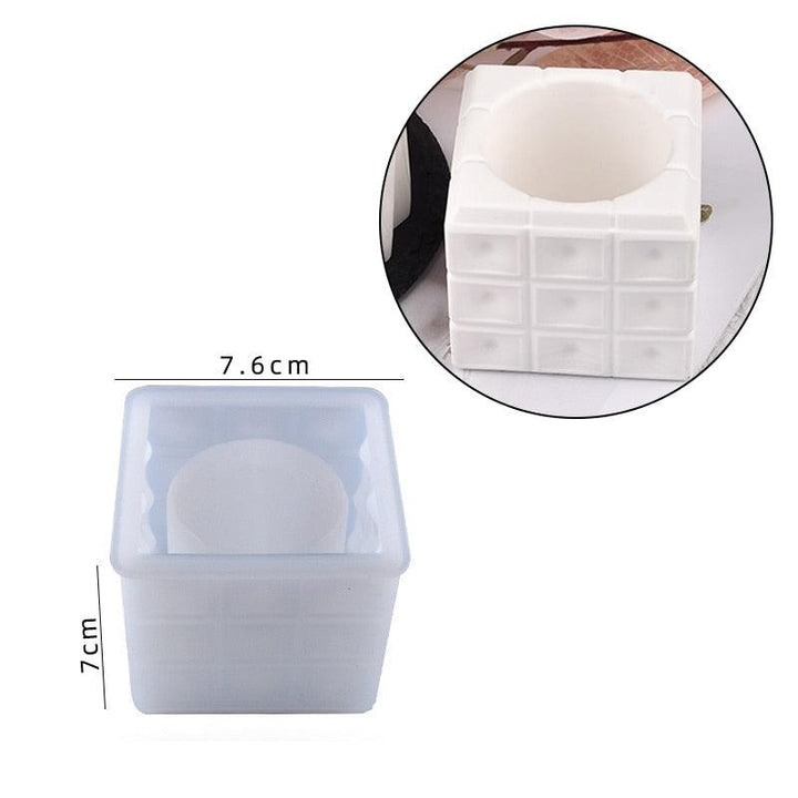 Lisslune | Silicone mold set for creative candle jars and flower planters