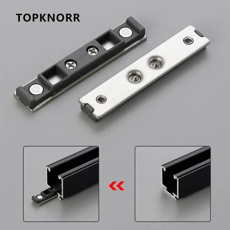 Lisslune | Tranquil Motion Black Elegance Sliding Door System Kit