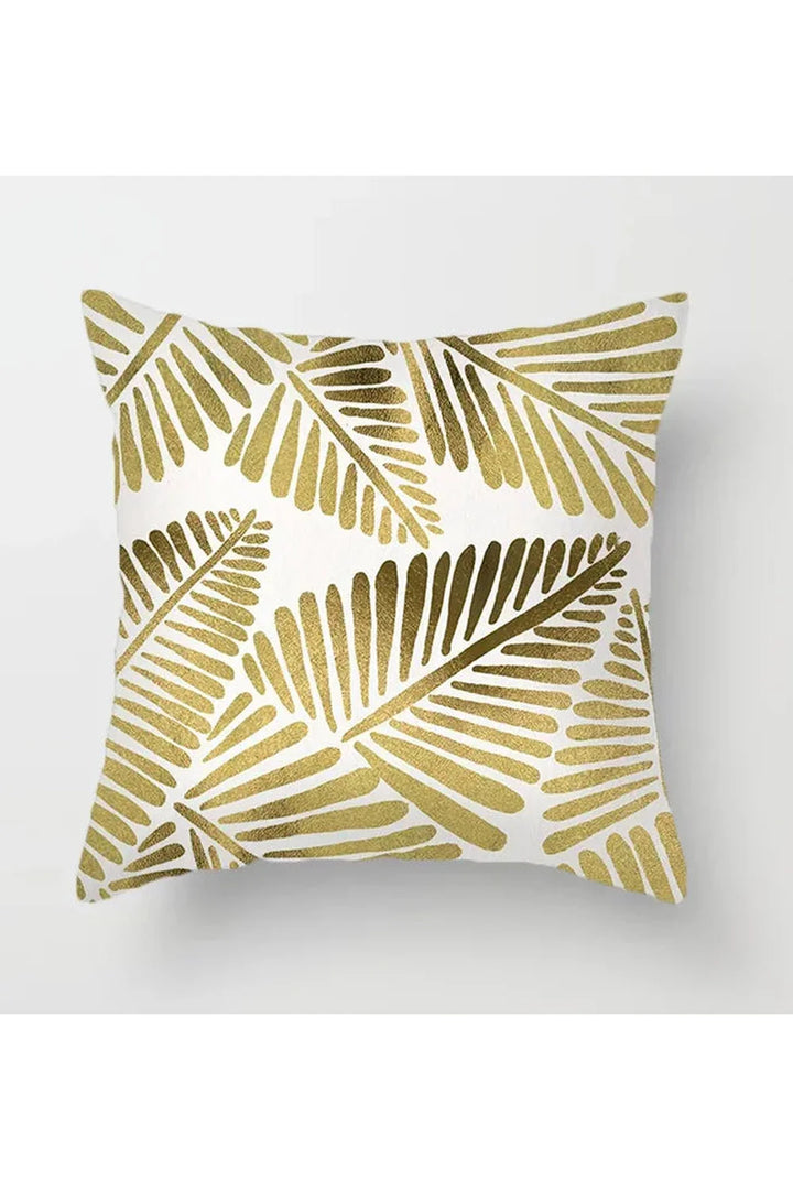 Lisslune | Yellow leaf polyester pillowcase