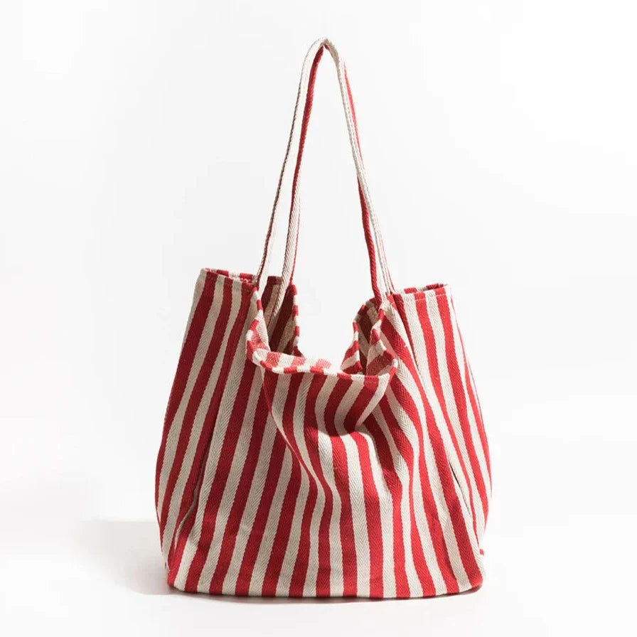 Lisslune | Striped linen tote bag