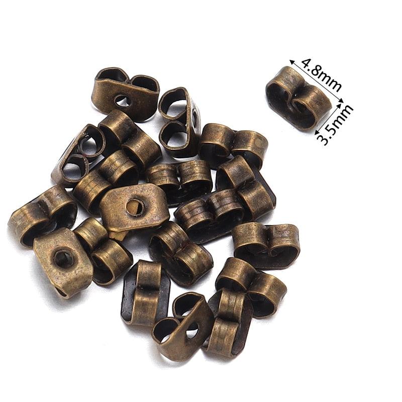 Lisslune | 500 Rubber Earring Back Stoppers: Essential Materials for Comfortable and Secure Jewelry Creations