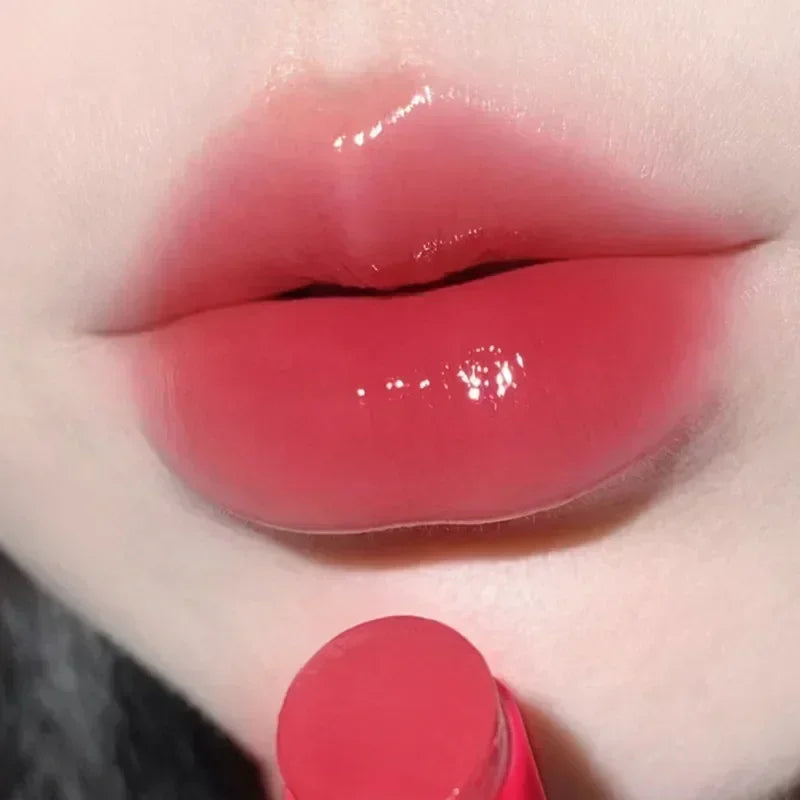 Rynx | Jelly Lipstick Moisturizing Mirror Water Light Solid Lip Gloss 8 Colors Crystal Tea Red Brown Lip Lacquer Tint Lip Balm Makeup