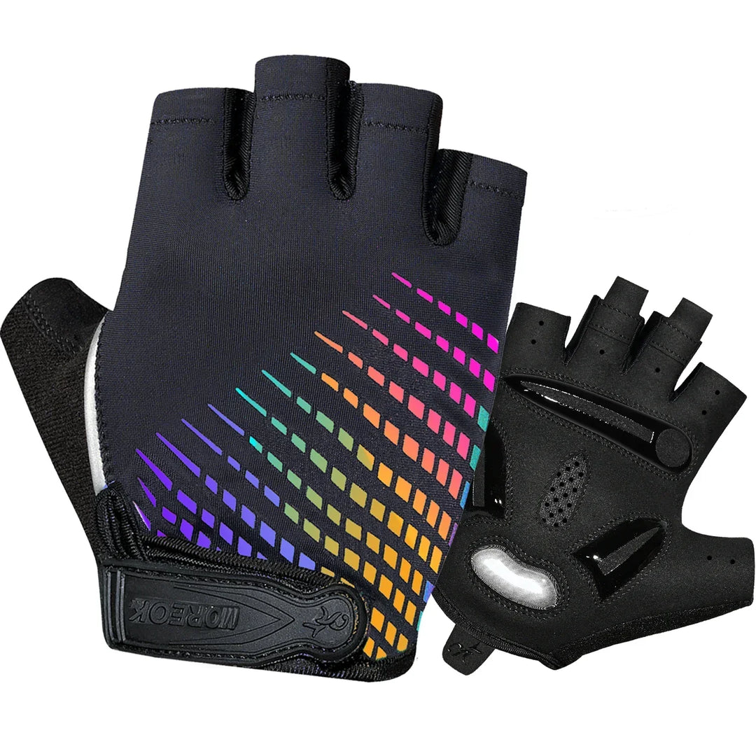 Lisslune | RideEase Half Finger Cycling Gloves – Shock Absorbing, Breathable & Anti-Slip Gloves