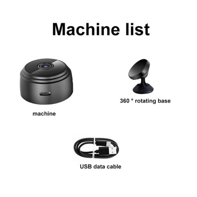Lisslune | Wireless Mini Night Vision Camera with Magnetic Mount for Home Security