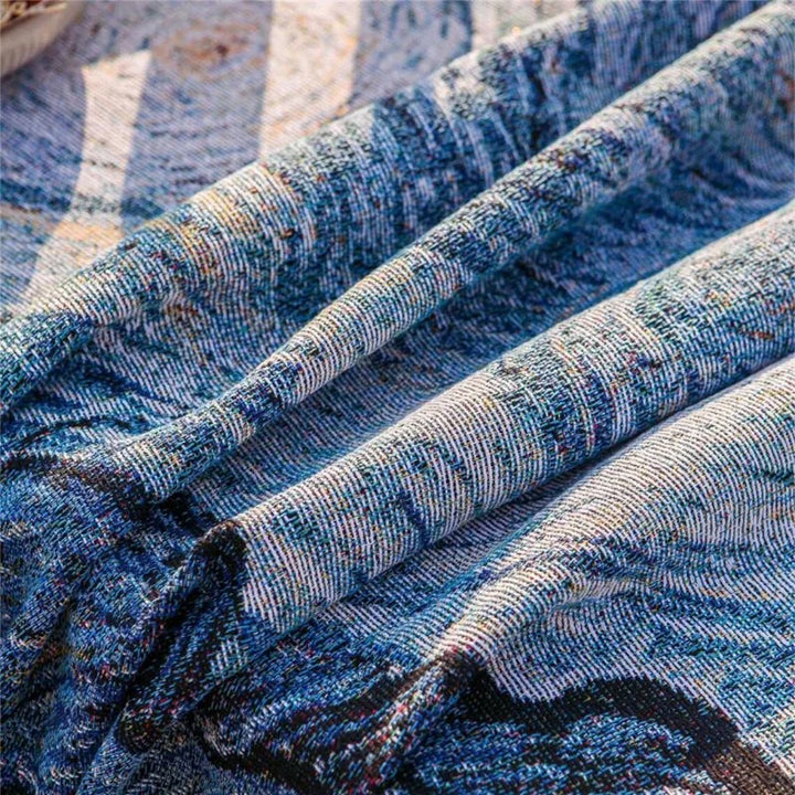 Lisslune | Gogh-inspired Starry Night Art Blanket