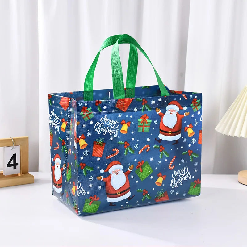 Rynx Christmas gift bag Santa Claus snowman candy gift wrapping bag 2024 Merry Christmas party home decoration Navidad Noel 2025 New Year