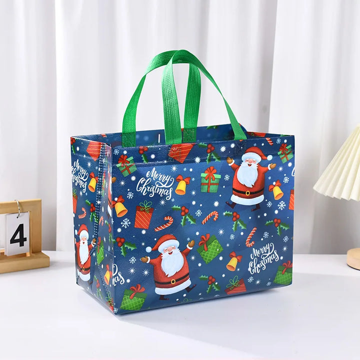 Rynx Christmas gift bag Santa Claus snowman candy gift wrapping bag 2024 Merry Christmas party home decoration Navidad Noel 2025 New Year