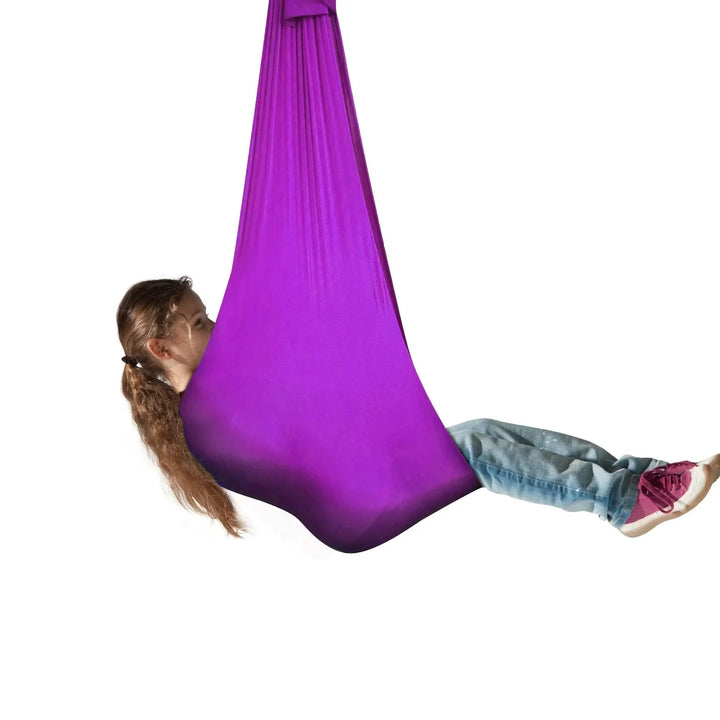 Lisslune | Versatile Nylon Swing Hammock for Sensory Therapy and Relaxation with Yoga Straps