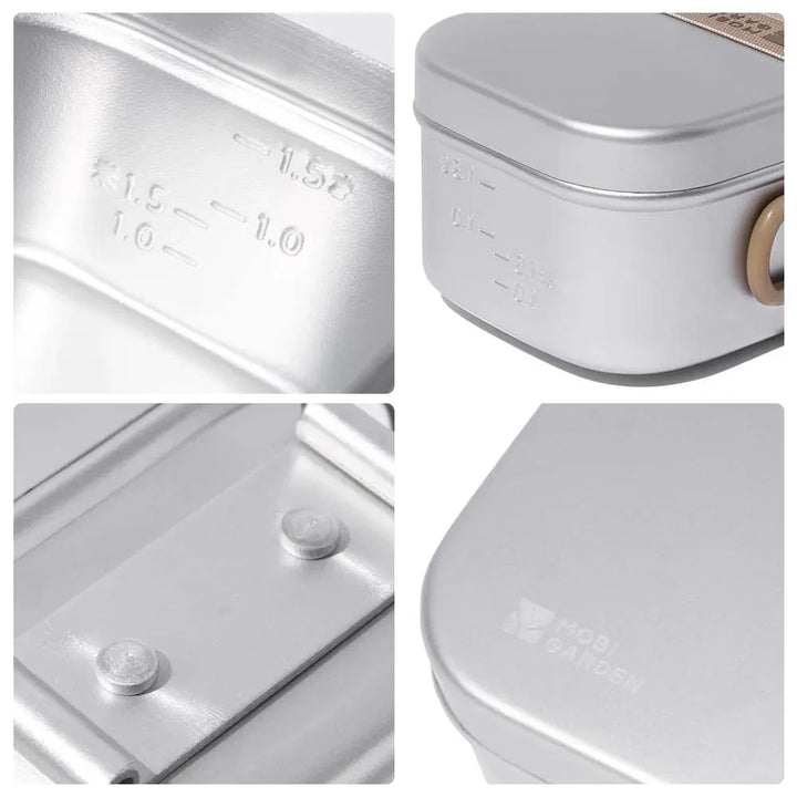 Lisslune | Portable Aluminum Food Box for Culinary Adventures Outdoors