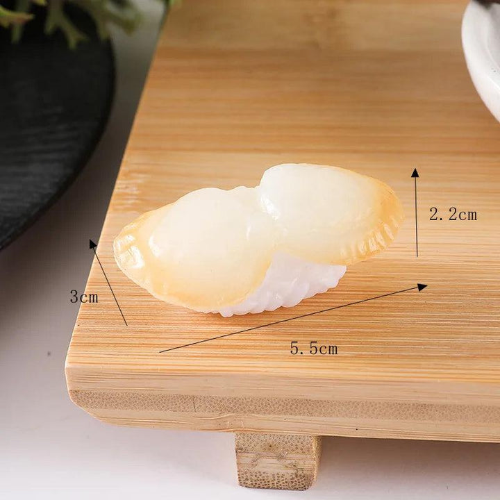 Lisslune | Realistic Artificial Sushi Set - 10pcs Decorative Japanese Rolls for Photography and Home Styling