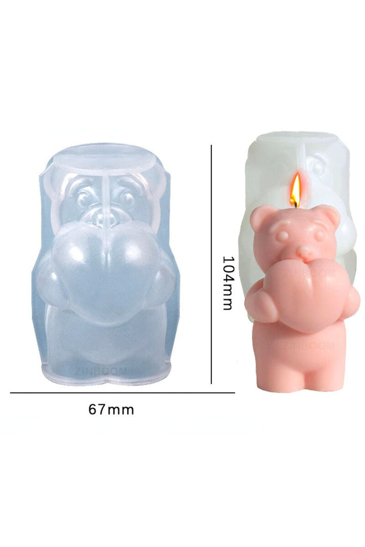 Lisslune | Bear-shaped candle mold