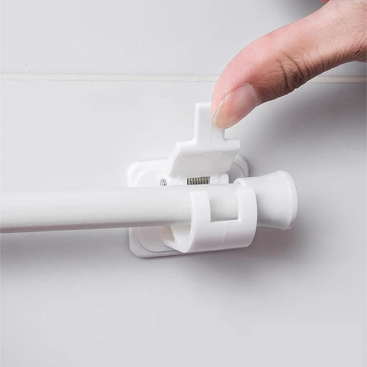 Lisslune | Robust waterproof curtain rod brackets with easy peel-and-stick installation
