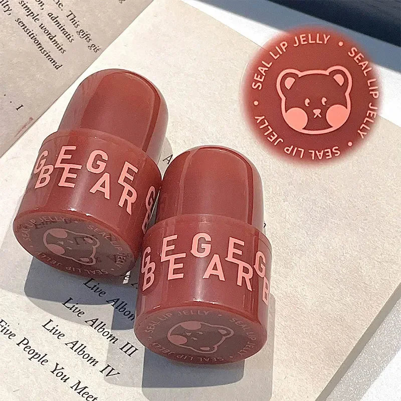 Rynx | Mirror Clear Lipstick Bear Seal Lip Balm Waterproof Moisturizing Long-lasting No Fading Lip Gloss Makeup for Women Korean Cosmetics