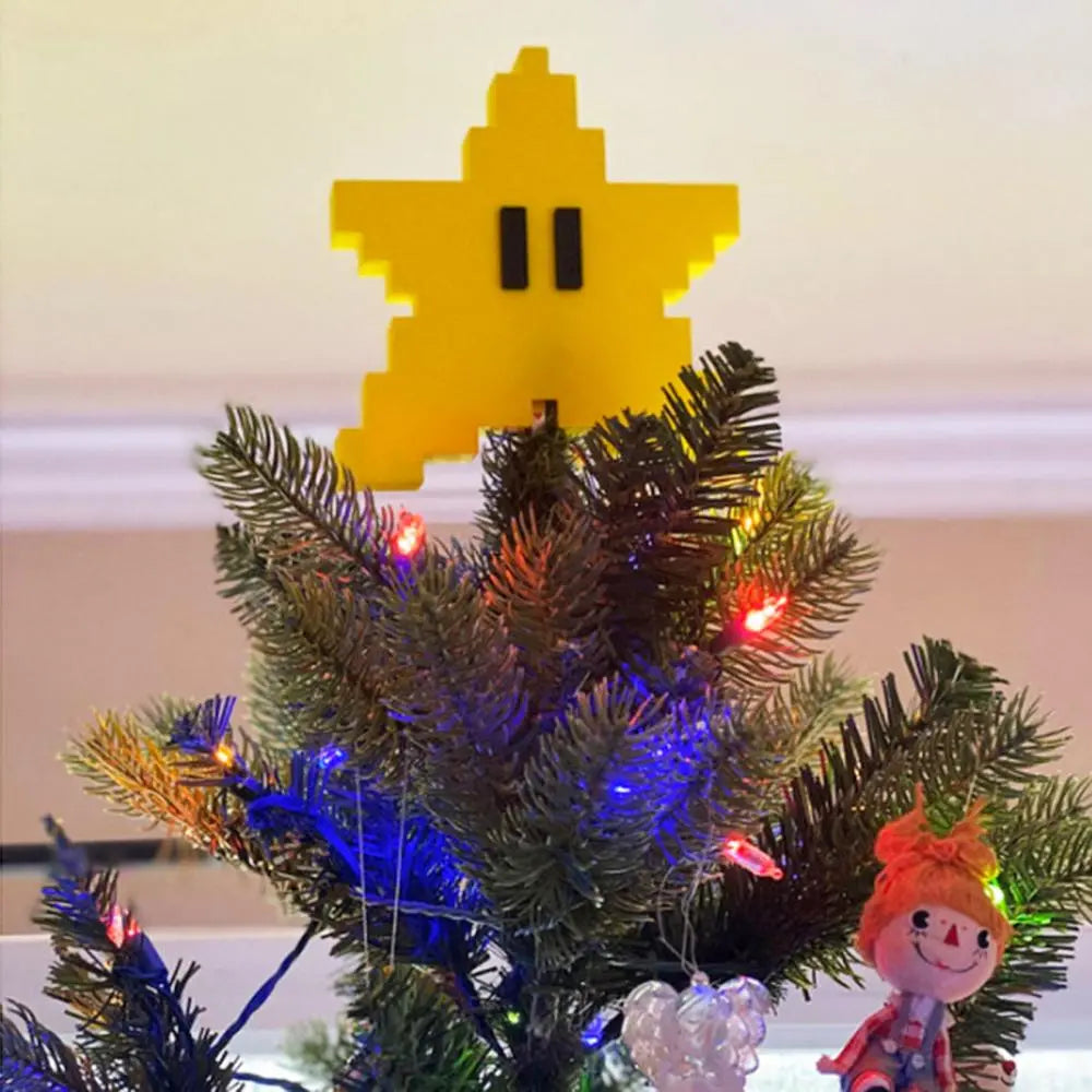 Lisslune | Poinsettia Mario as Christmas tree top