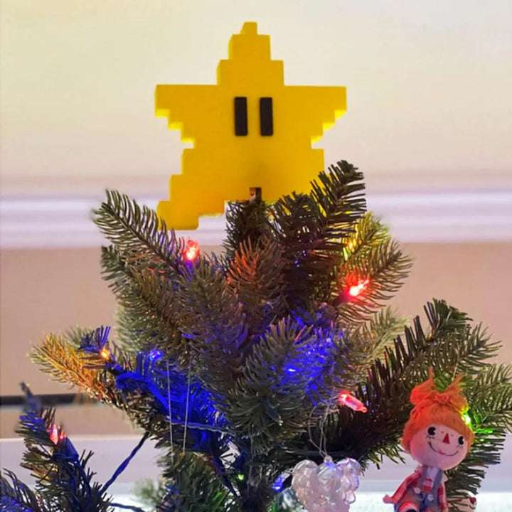 Lisslune | Poinsettia Mario as Christmas tree top